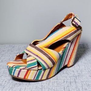Crown Vintage Canvas Platform Wedges